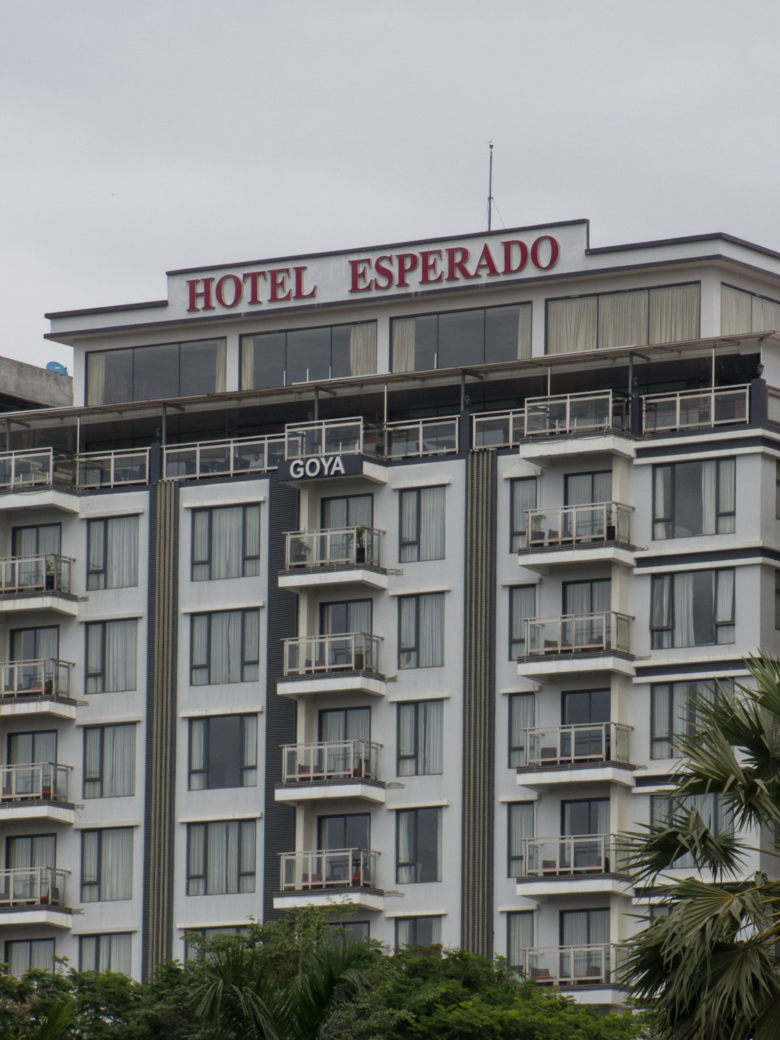 Hotel Esperado experienced a marked uptick in bookings once the D fell off their sign. Also, bonus joke about the Goya room being full of dead Spaniards.