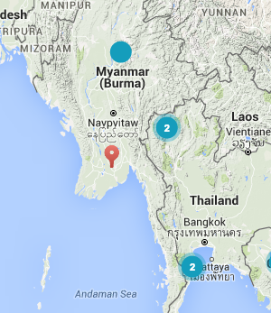 I'm the red pin, Pyin Oo Lwin is the teal dot.