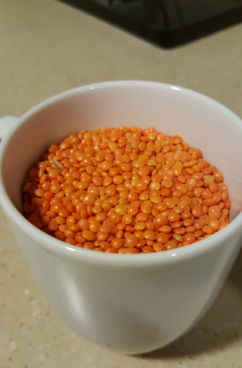 Lentils are different here.