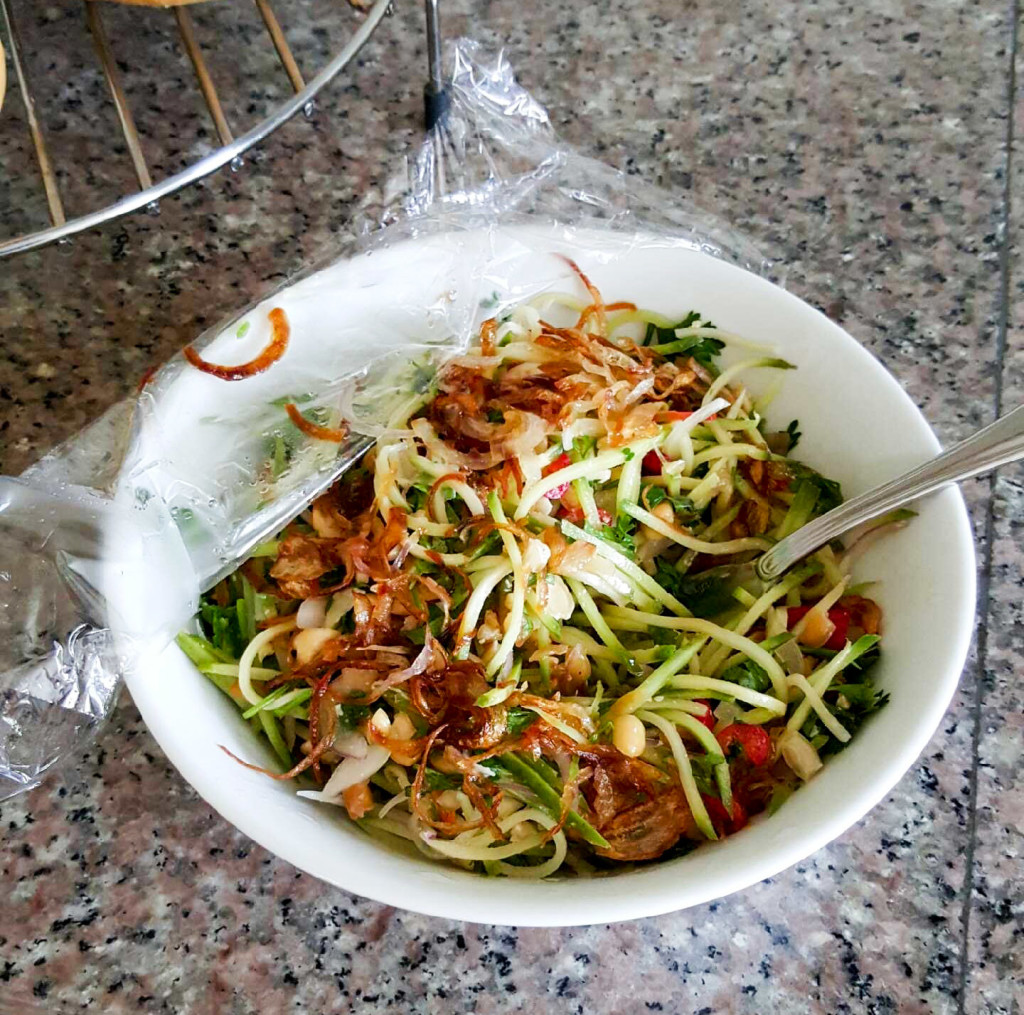 Spicy green mango salad is my new favourite thing.