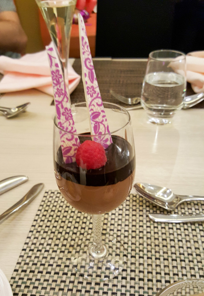 Chocolate mousse is definitely a reasonable brunch food.